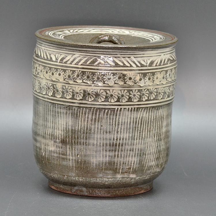 水指 三島 中村与平作 茶道 茶道具 : 和空間ヤフーショップ - 通販