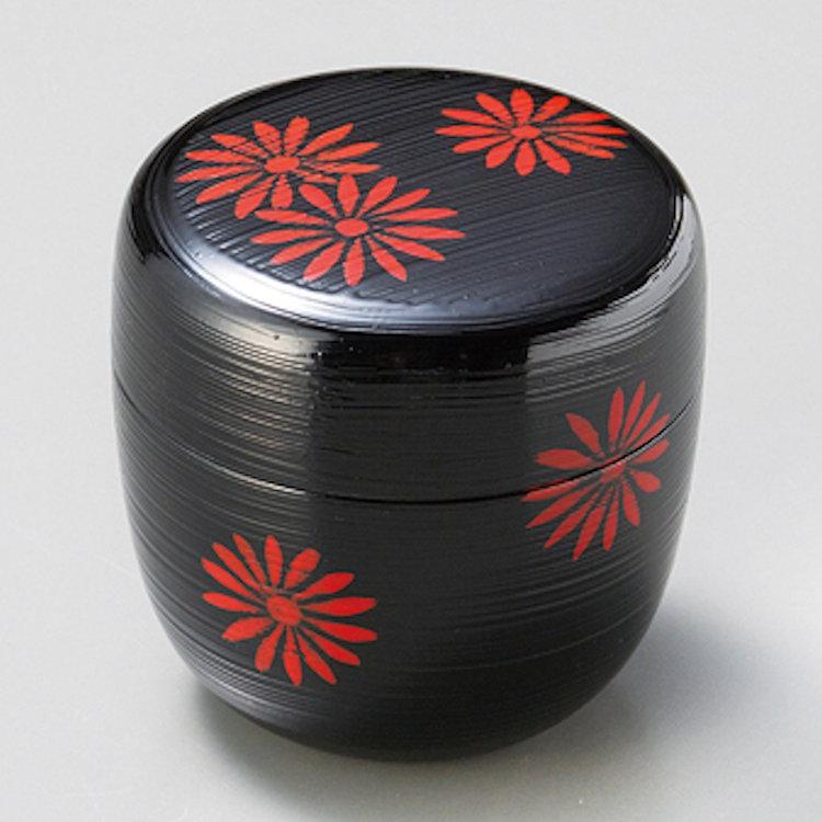 中棗 刷毛目 野菊 黒 漆塗り isuke 茶道具 茶道 : 和空間ヤフー