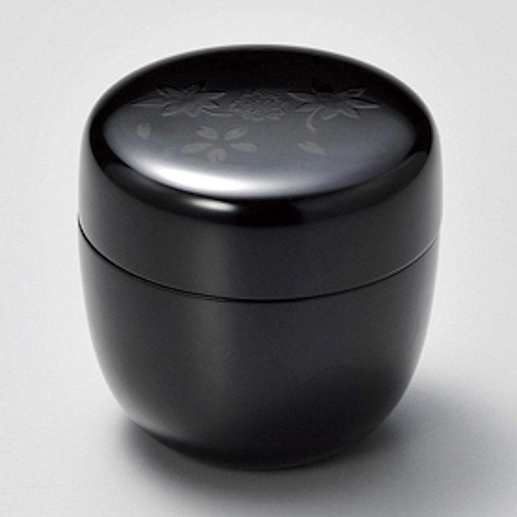 中棗 夜桜紅葉 黒 漆塗り isuke 茶道具 茶道 : 和空間ヤフーショップ