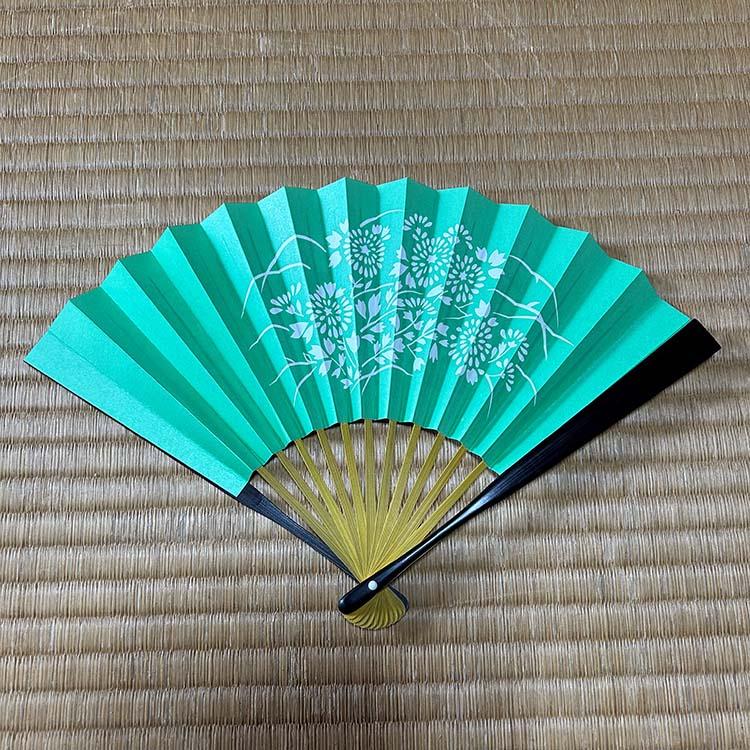 扇子 黒塗 表千家花押集 6.5寸 茶道 茶道具 表千家 花押 千家十職 黒塗