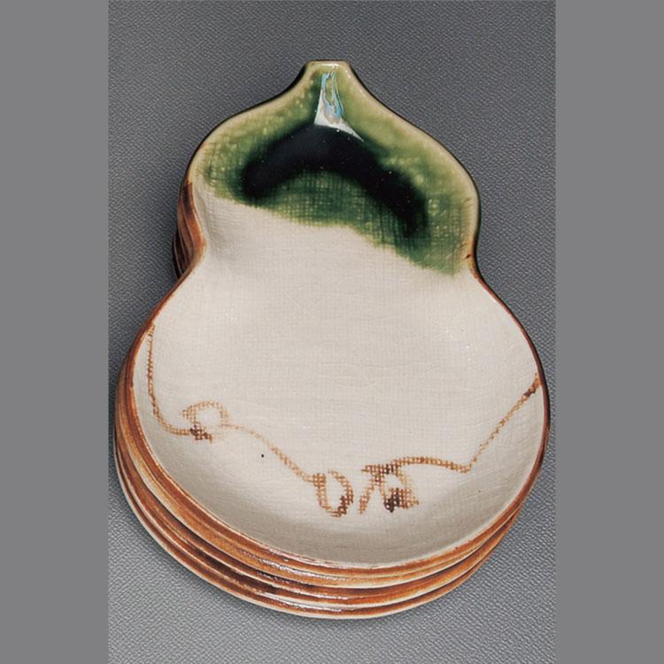 銘々皿 瓢 織部 五客 加藤五陶作 茶道具 茶道 : 和空間ヤフーショップ