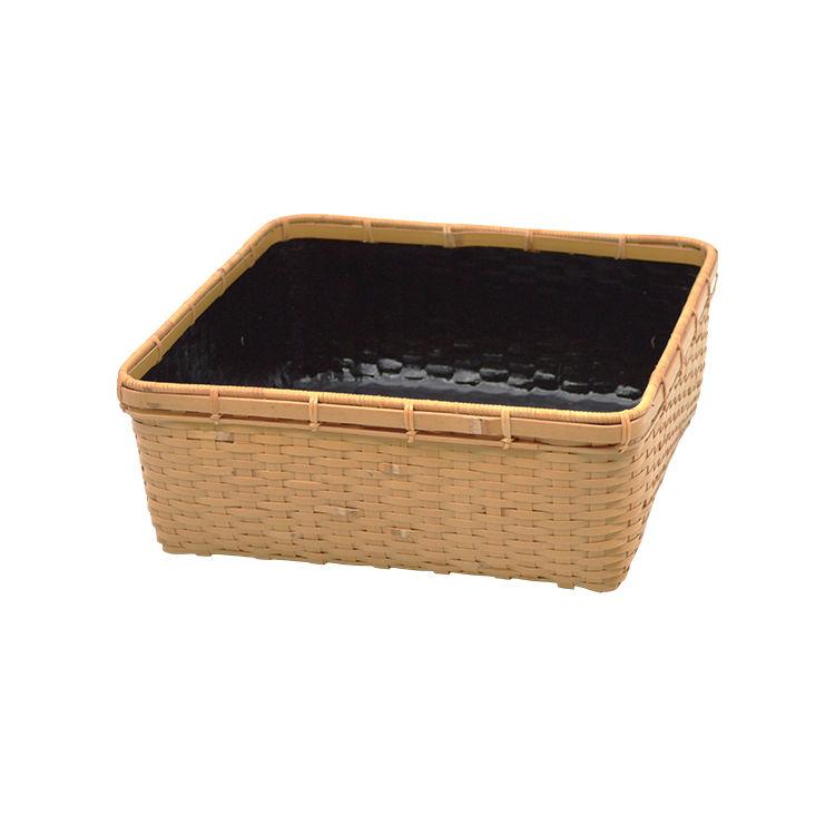 松山籠炭斗 風炉用 茶道具 炭点前 水屋道具 竹籠 和物茶道具 茶事道具