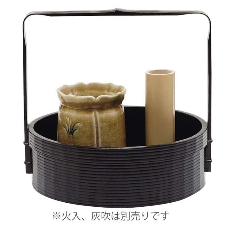 丸手付莨盆 一閑塗 宗旦好写 宗之作 煙草盆 茶道 茶道具 : 和空間