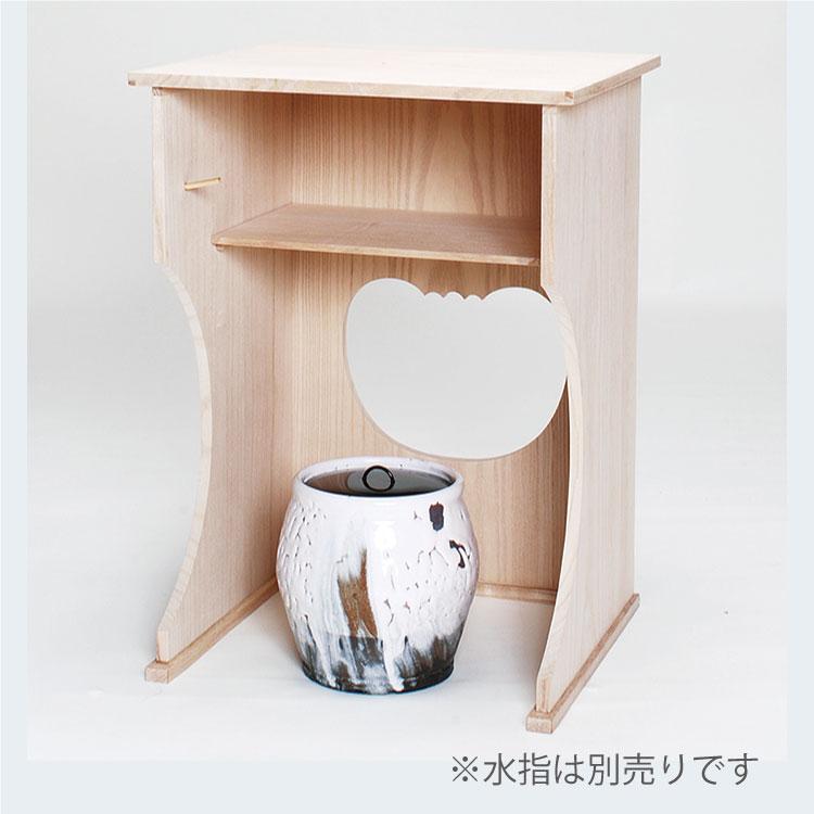 未使用 茶道具 桐 抱清棚 吸江斎好写 紙箱 桐 抱清棚 組立式 吸江斎好写 小林幸斎作 茶道具 桐製 棚 茶の湯 表