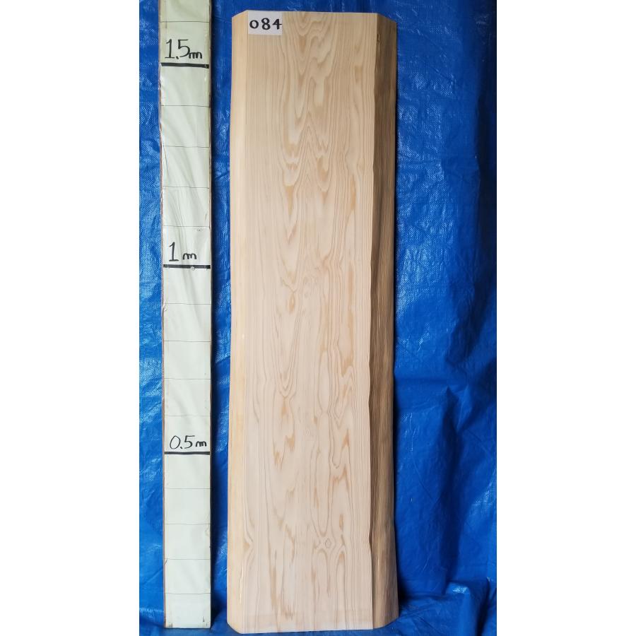 天然杉 無垢材 一枚板 天板 厚4.6cm×巾31〜35cm×長1605cm カウンター  