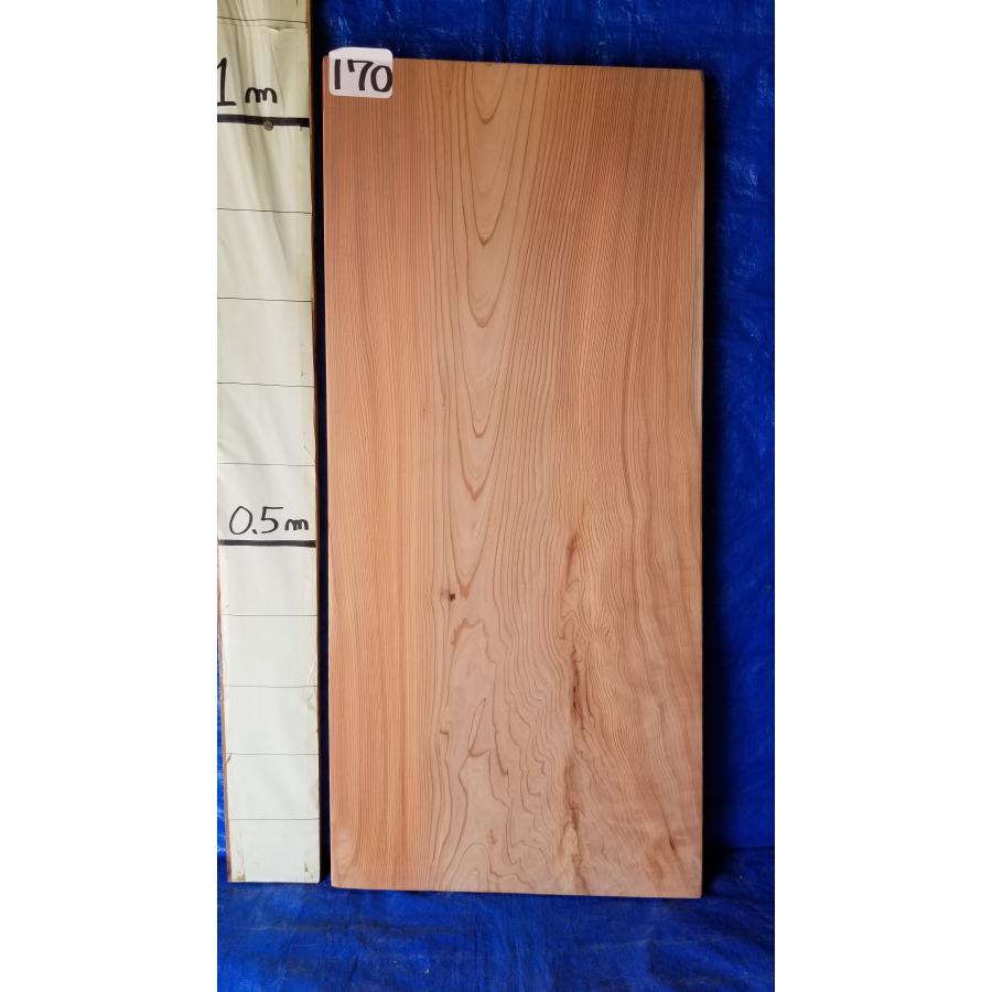 天然杉一枚板天板 天然杉 一枚板 天板 無垢材 厚3.5cm×巾42〜51.5cm×長106cm カウンター