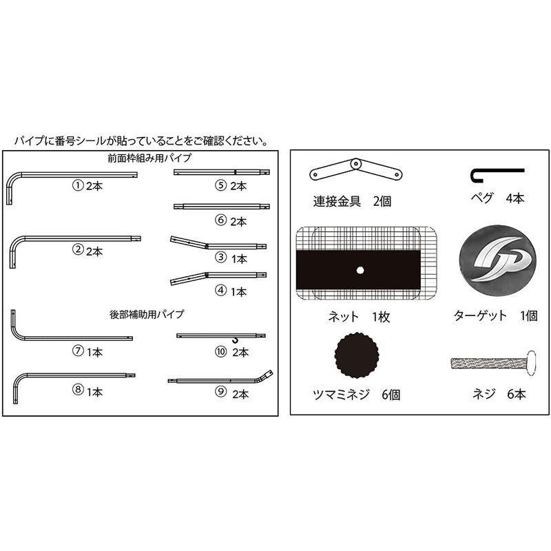 GP (ジーピー) 野球 バッティングネット 硬式 軟式 ソフトボール対応