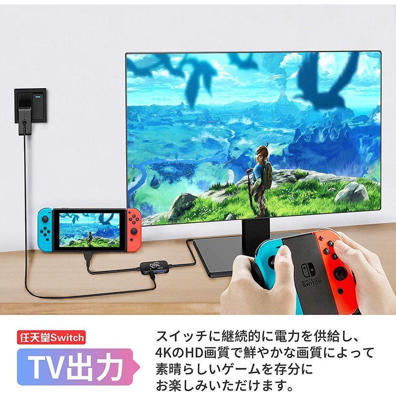 スイッチドックなし Cnslミニドック 交換ケーブル Nintendo Switch 多機能 軽量化 3in1 テレビ出力 スマホ接続 コ 011 ワクワク本舗 通販 Yahoo ショッピング