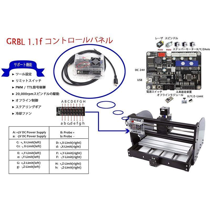 RATTMMOTOR 3? CNC 3018 Pro-Max GRBL Control DIY ミニ USB 卓上 CNC 