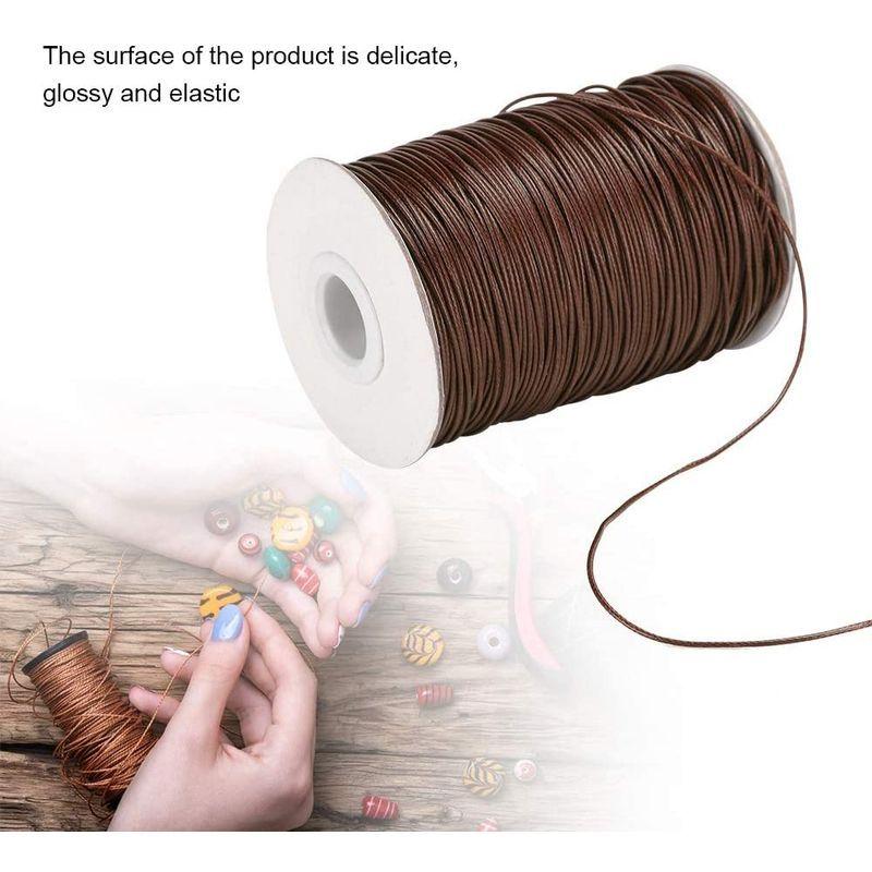 日本最大の 160m 1mm 蝋引き糸 レザークラフト ワックスライン 手縫い糸 用品 ワックスコード 工具 手芸縫製 ロウ引き糸 編み用糸 革 DIY  和洋裁材料