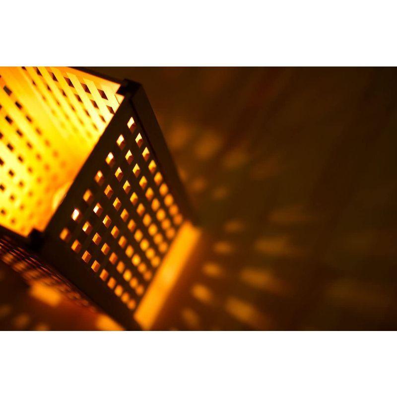 木のあかり 雫(しずく)Sサイズ テーブルランプ 組子照明 青森ヒバ製 国産手作り 25w - 5