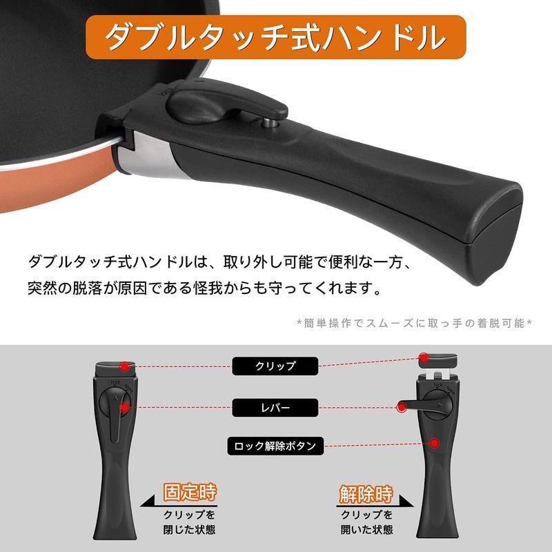 Sumeriy フライパンセット ダイヤモンドコート鍋 ガス火/IH対応 取っ手のとれる ガラス蓋付き ブラウン (2点セット, ブラウン) :20220608193953-01587:ワクワク本舗 - 通販 - Yahoo!ショッピング Sumeriy フライパンセット ダイヤモンドコート鍋 ガス火/IH対応 取っ手のとれる ガラス蓋付き ブラウン (2点セット, ブラウン) :20220608193953-01587:ワクワク本舗 - 通販 - Yahoo!ショッピング