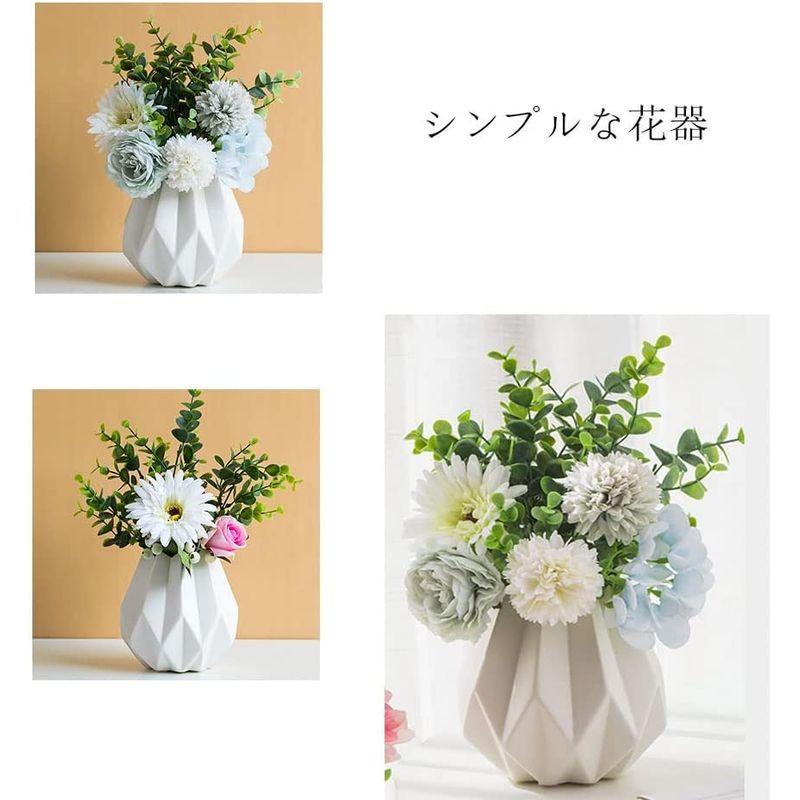 幾何学的なラインセラミック花瓶折り紙スタイルドライフラワー花瓶ホームデコレーション 幾何学的なラインセラミック花瓶折り紙スタイルドライフラワー花瓶ホームデコレーション Vladatk Kim Ba
