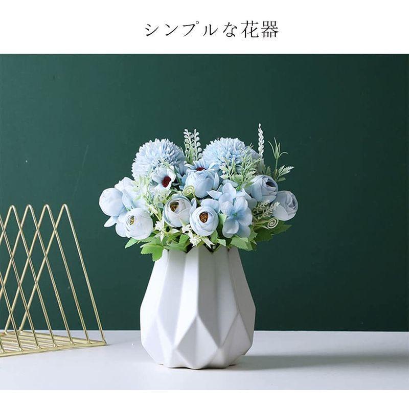 幾何学的なラインセラミック花瓶折り紙スタイルドライフラワー花瓶ホームデコレーション 幾何学的なラインセラミック花瓶折り紙スタイルドライフラワー花瓶ホームデコレーション Vladatk Kim Ba