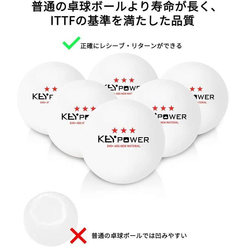 美品 Homraku卓球ボール 練習用 試合用 ピンポン玉 ボール 専門三ツ星レベル 40mm プラスチック ABS樹脂 100個入り白 