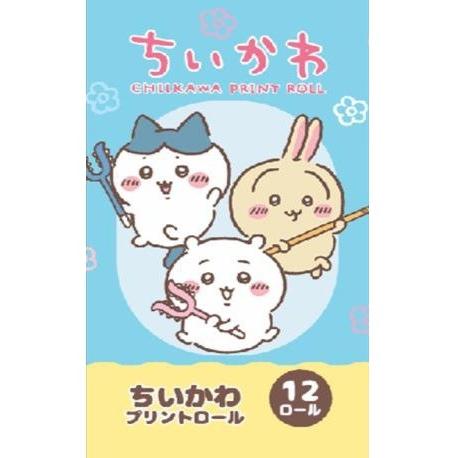 トイレットペーパー ダブル 12ロール ちいかわ 25m巻 8パック