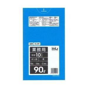 ゴミ袋 90ｌ 青 ＧＬ96 業務用特厚ごみ袋90Ｌ青200枚（10枚×20パック）