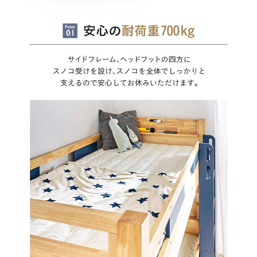smart-i 耐荷重700kg 宮付き 二段ベッド 2段ベッド 2段ベット 二 smart-i 耐荷重700kg 宮付き 二段ベッド 2段ベッド 2段ベット 二
