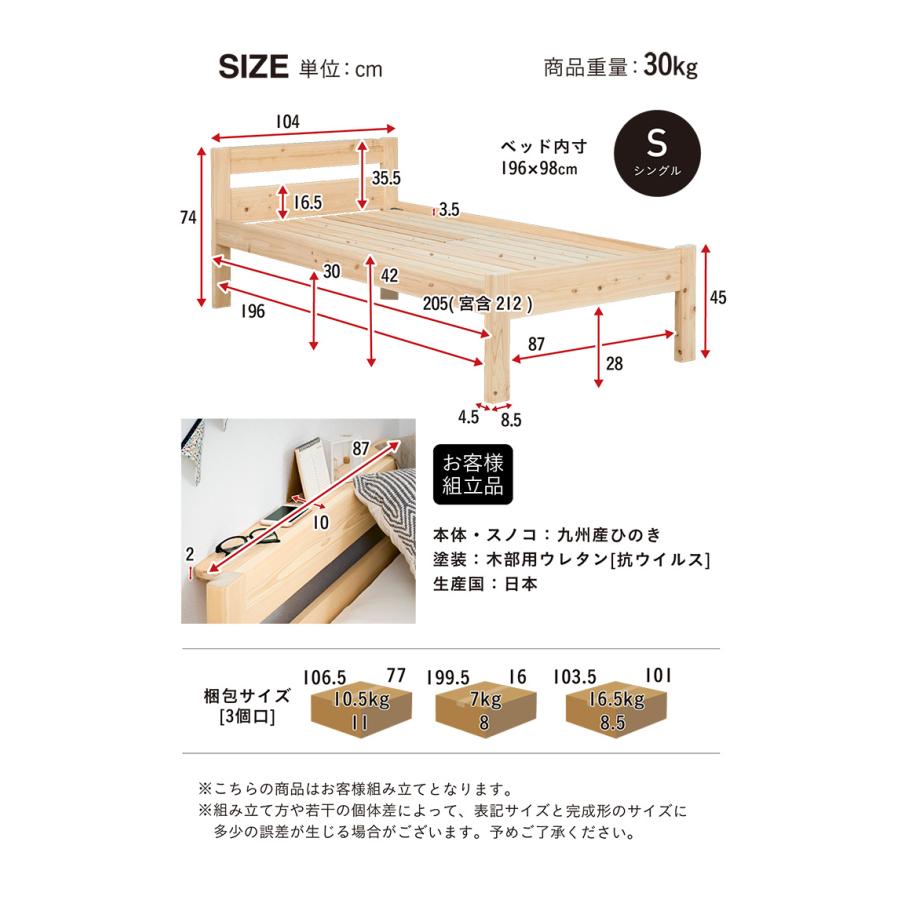 smart-i 日本製マットレスセット 九州産ひのき使用 国産 シングル