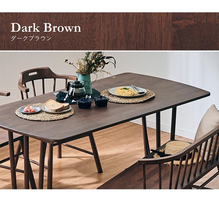 ダイニングテーブル 幅155cm 長方形 ダイニング テーブル 食卓テーブル おしゃれ 4人用 木製 ラバーウッド テーブル単品 Berks(バークス) 3色対応｜wakuwaku-land｜19