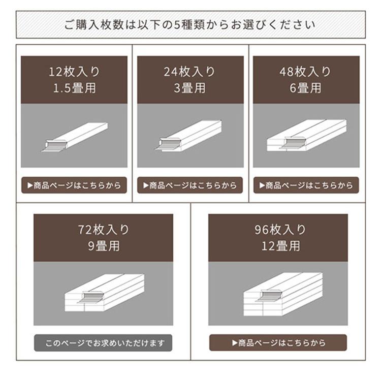 Wood Flats ウッドフラッツ はめこみ式 フロアタイル 72枚セット ウッド調 カーペット フローリング材 フロアマット マット 5色対応｜wakuwaku-land｜16