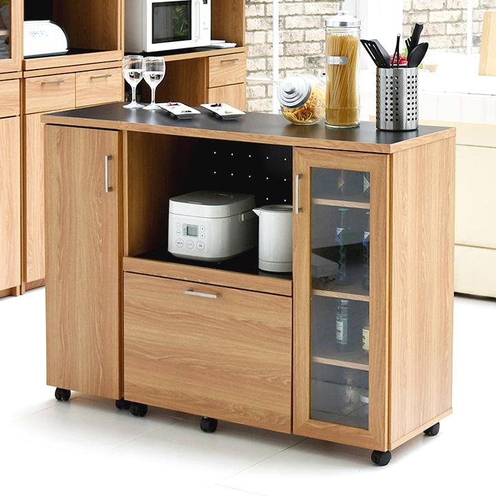 収納 キッチン 台所 ラック 食器棚 おしゃれ モダン 木製 棚