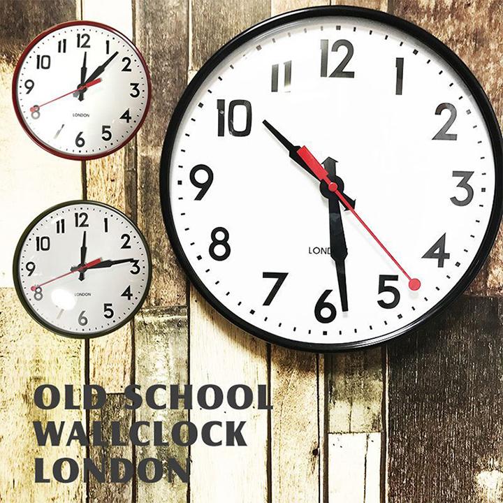 壁掛け時計 Old School Wall Clock London ロンドン Agcw3a 家具通販のわくわくランド 通販 Yahoo ショッピング