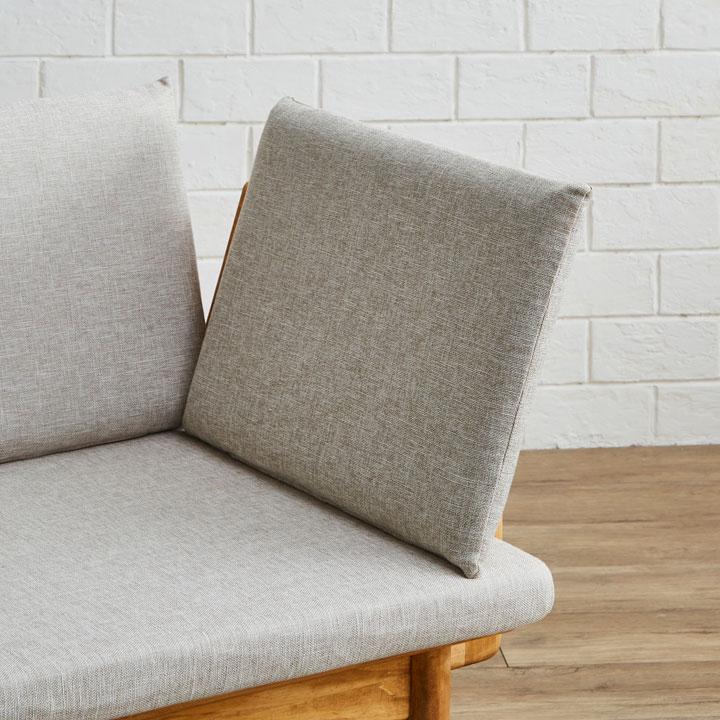 ウッドソファ専用 アームレストパーツ A603 ミニクッション付き 肘掛け