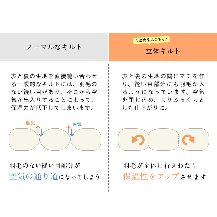 日本製 ポーランド産羽毛使用 ゴールドラベル 羽毛掛け布団 羽毛布団 布団 掛布団 かけ布団 抗菌 防臭 子供 大人 国産 S シングルサイズ シングル 150x210cm｜wakuwaku-land｜15