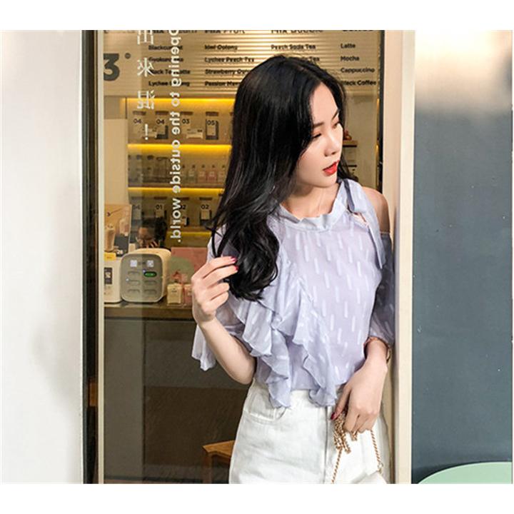超人気 Ins話題 見なきゃ損する夏 オフショルダー シフォンシャツ 半袖 トップス 女性 上着 Nsapopbsb0331 Boutipue Esme 通販 Yahoo ショッピング