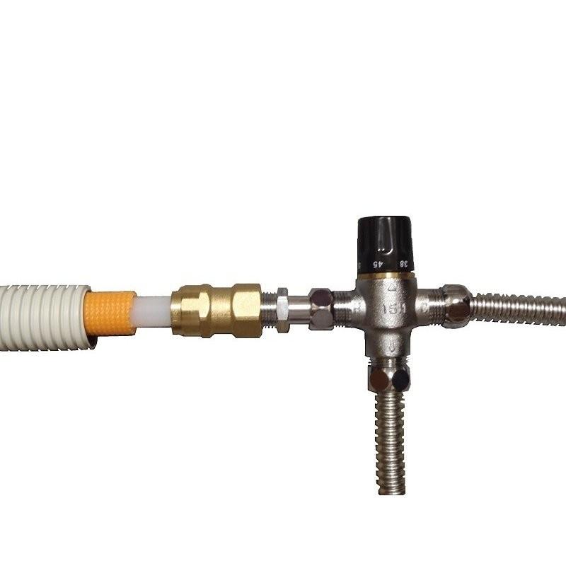 太陽熱温水器用ミキシングバルブセット : わくわくそーらー・太陽熱