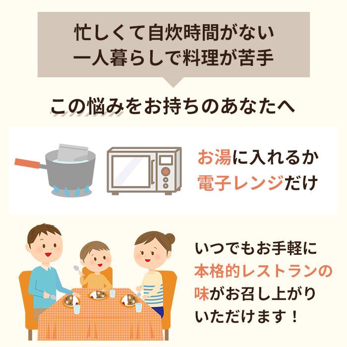 日本食研 カレー 食研カレー レトルトカレー 中辛 セット 非常食 グラタン 保存 レシピ 簡単 アレンジ コロナ対策 備蓄 メール便 200g 4袋｜wakuwaku28｜02