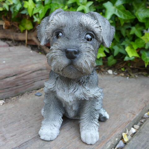 犬の置物 シュナウザー いぬ イヌ 動物 ｔ１４０６８ オーナメント ガーデン オブジェ 庭 雑貨 ガーデニング インテリア 陶器 マスコット ディス わくわくガーデン 通販 Yahoo ショッピング