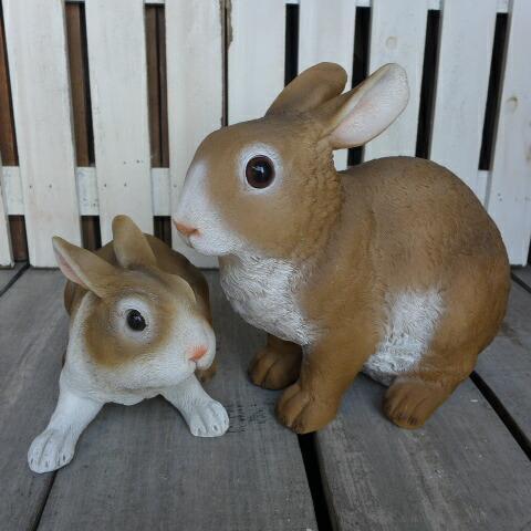 うさぎの置物 仲良し親子ラビット２羽セット Ma３６３７４０ ウサギ ラビット 兎 オーナメント ガーデン オブジェ インテリア 置物 マスコット オ わくわくガーデン 通販 Yahoo ショッピング