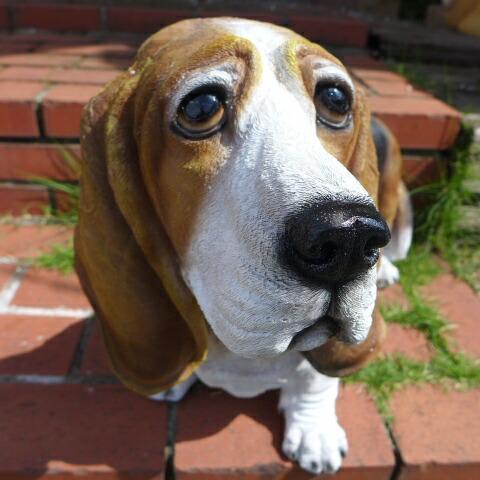犬の置物 バセットハウンド 3792-00 いぬ イヌ 動物