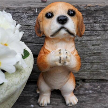 犬の置物 ビーグルのお願い 7362HT いぬ イヌ 動物 オーナメント