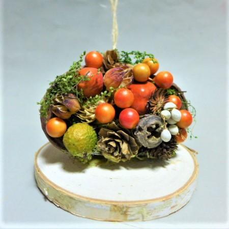 ハロウィンナッツアレンジ ５０９ｈｗ オーナメント 造花 花束 装飾 木の実 天然素材 ハロウィンリース ハロウィングッズ 飾り カボチャ オブジェ わくわくガーデン 通販 Yahoo ショッピング