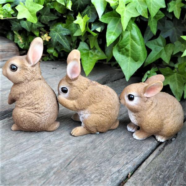 うさぎの置物 ミニフレンドラビット親子4匹セット N12150 うさぎの置物 ミニフレンドラビット親子4匹セット N12150
