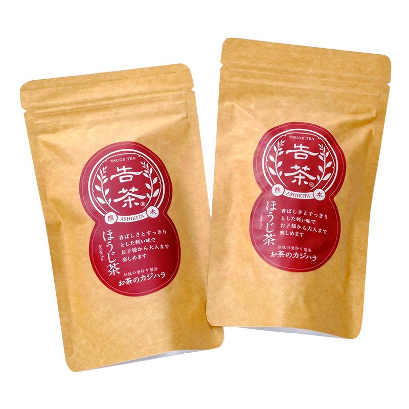 ほうじ茶 熊本芦北産（国産）50g（２袋セット）お茶のカジハラ 送料無料｜wakuwakukenkouclub