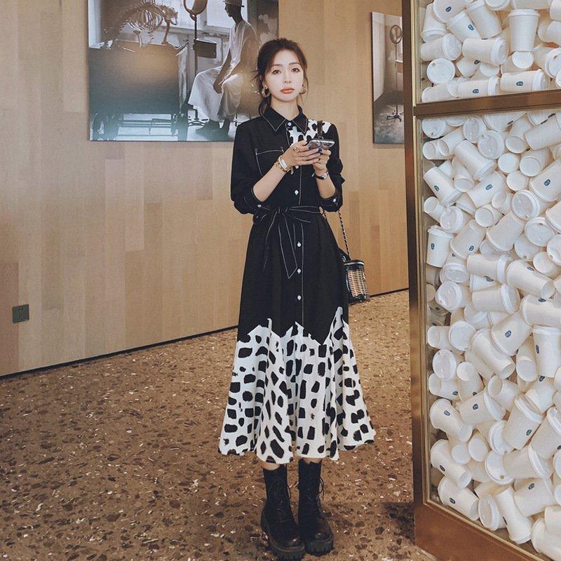 レディース シャツワンピース 代 30代 40代 きれいめ マキシ 春 秋 長袖 Aラインスカート オシャレ大人 ゆったり 22新作 ロングワンピース ワンピース 高価値