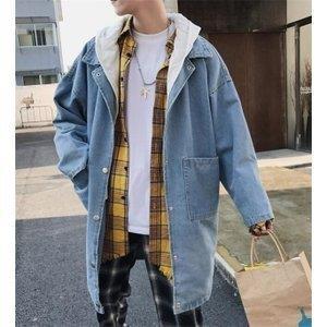 定番 トレンチコートメンズスプリングコートデニムロングコートアウタージャケットゆったり紳士秋メンズファッショ デニムトレンチコートメンズスプリングコート ロングコート コート アウター Meorboston Org