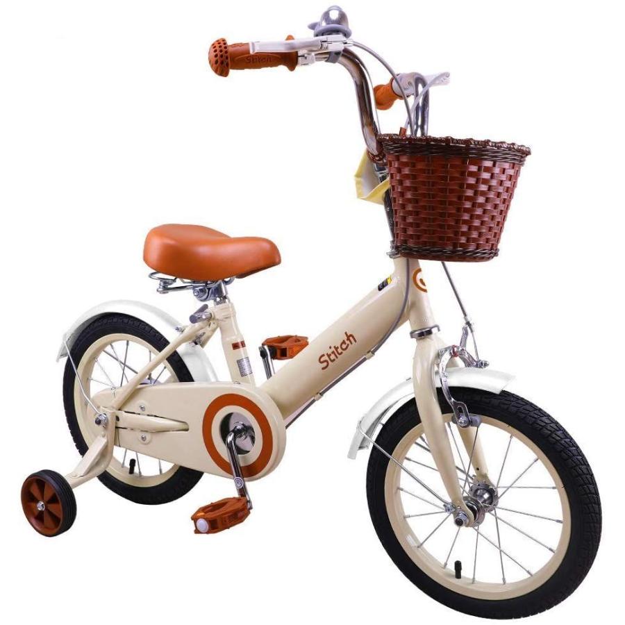 時間指定不可 Stitch 子供自転車 女の子 3 4 5 6歳 16インチ 補助輪付き 幼児用自転車 クリスマス お誕生日プレゼント レトロ可愛い イギ 新発売の Beautywithnishika Com