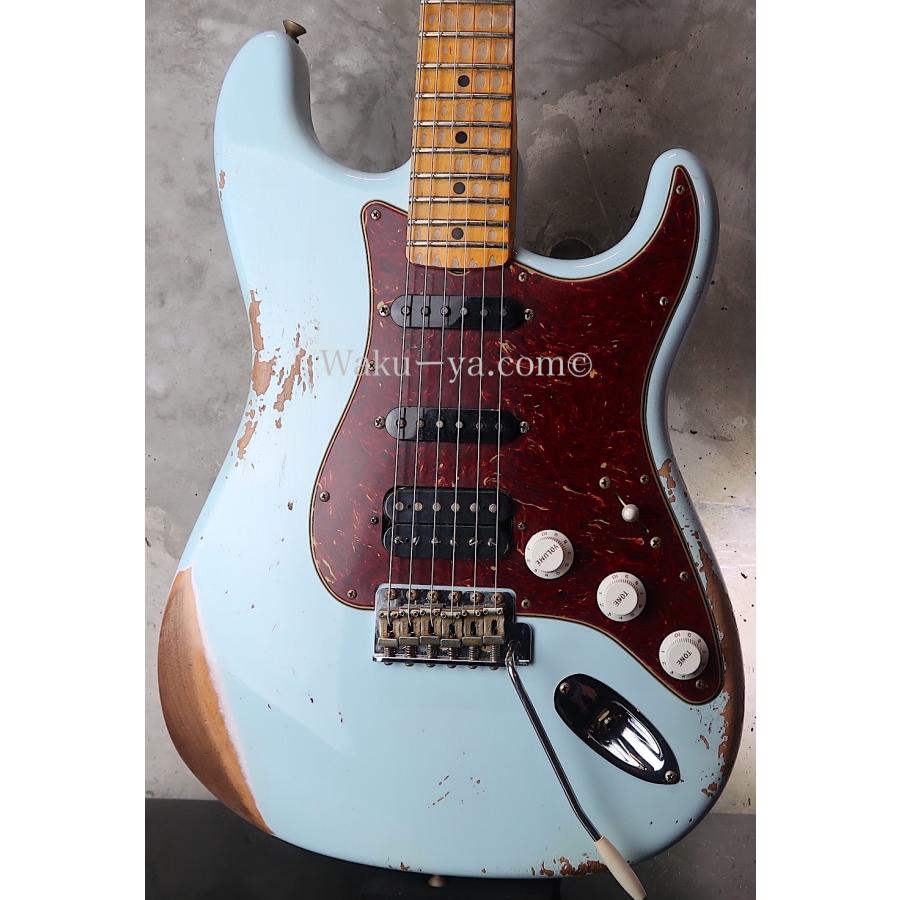 Fender Custom Shop '62 Stratocaster S-S-H / Sonic Blue Heavy Relic