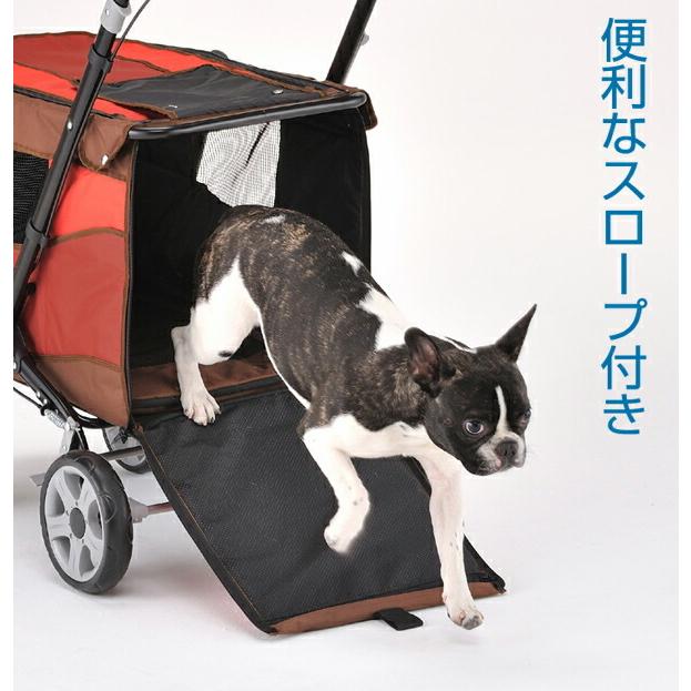 大型犬対応 スロープ付きペットカート スロープ付き ペットカート 大型犬対応 耐荷重60kg 折り畳み
