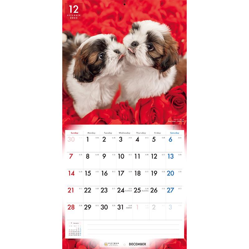 シーズー カレンダー L版 ピクトワン 2025年 : 犬の介護ハーネス