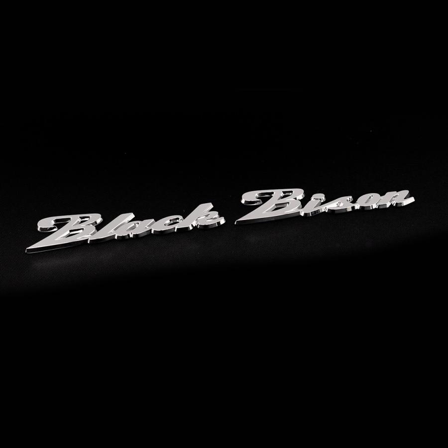 Black Bison エンブレム　クローム
