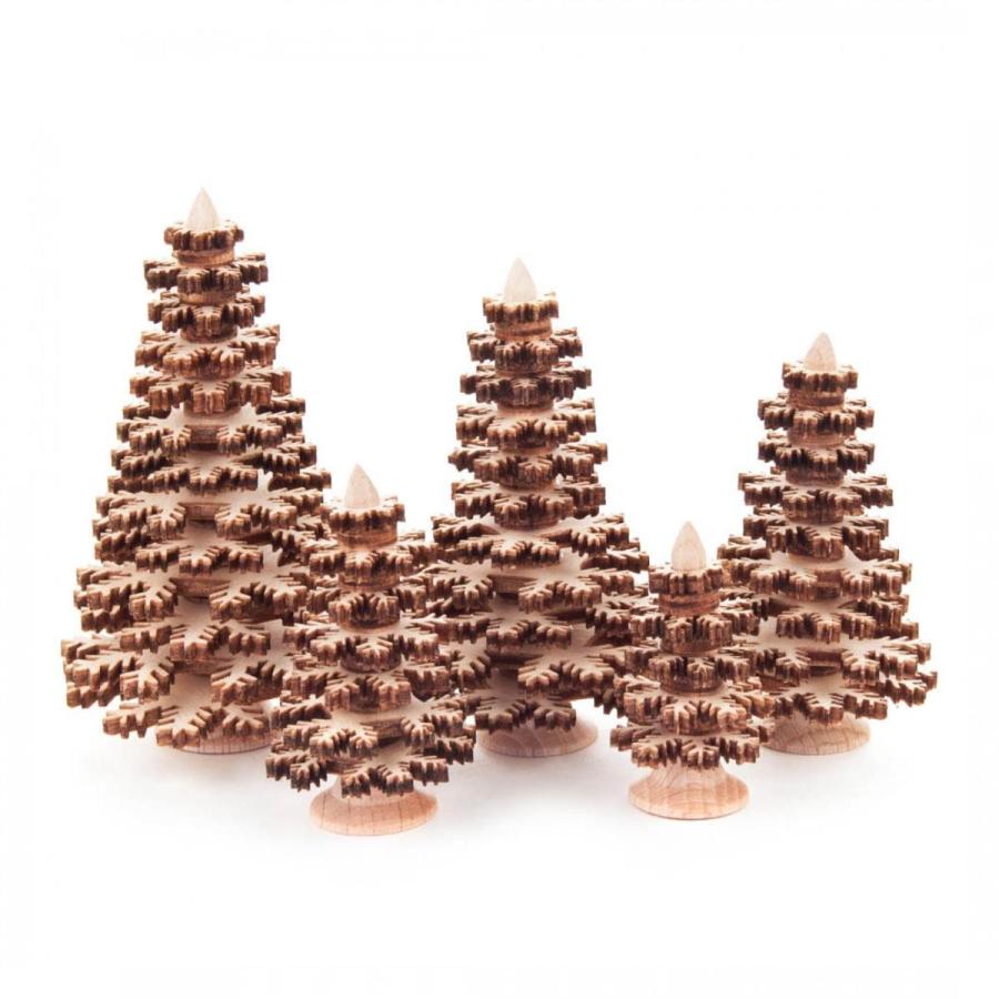 ギザギザの針葉樹5本セット　ナチュラル | 