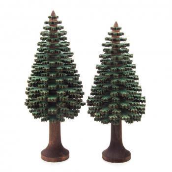 ギザギザの針葉樹2本セット　グリーン | 