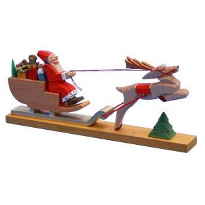 ヘルビッヒ工房　そり引くサンタ