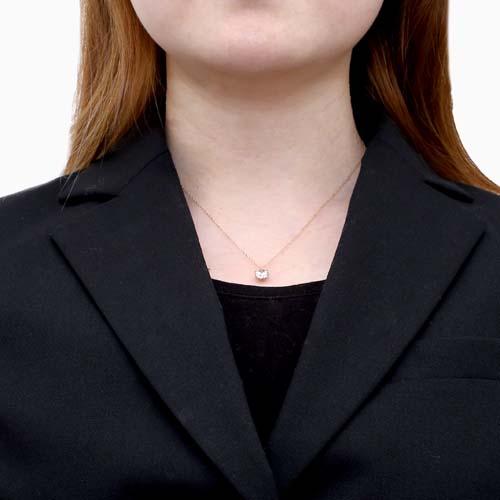 18金 ネックレス キュービックジルコニア 2カラット ペンダント K18